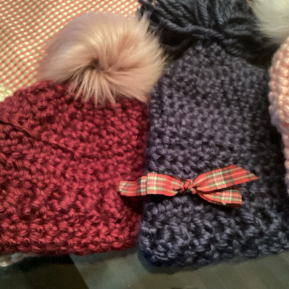 New with tags Hand Crocheted Hats in Assorted Styles
